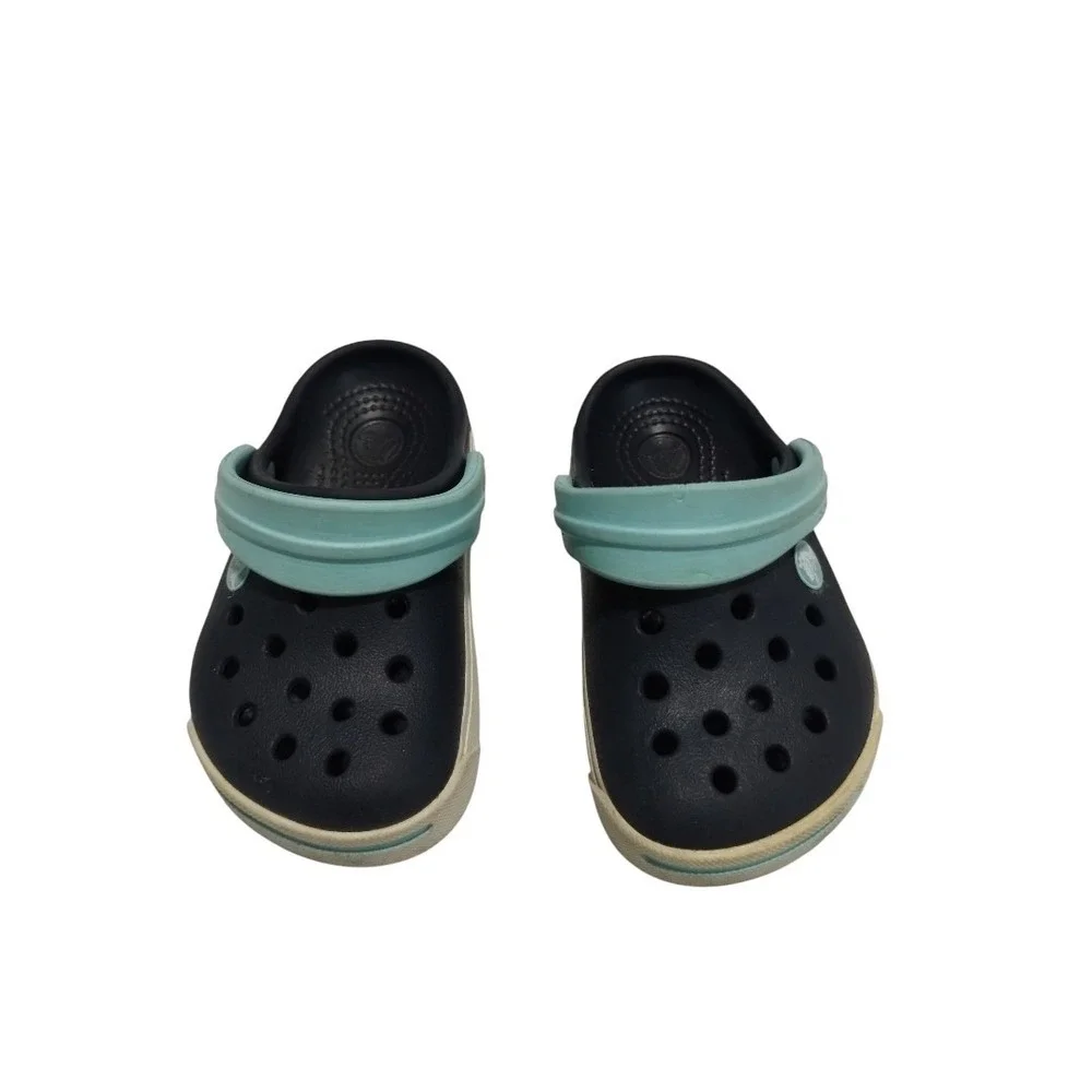 Crocs Crocband II Water Clogs Kids Children Infant Size 4-5‎ C Navy Blue